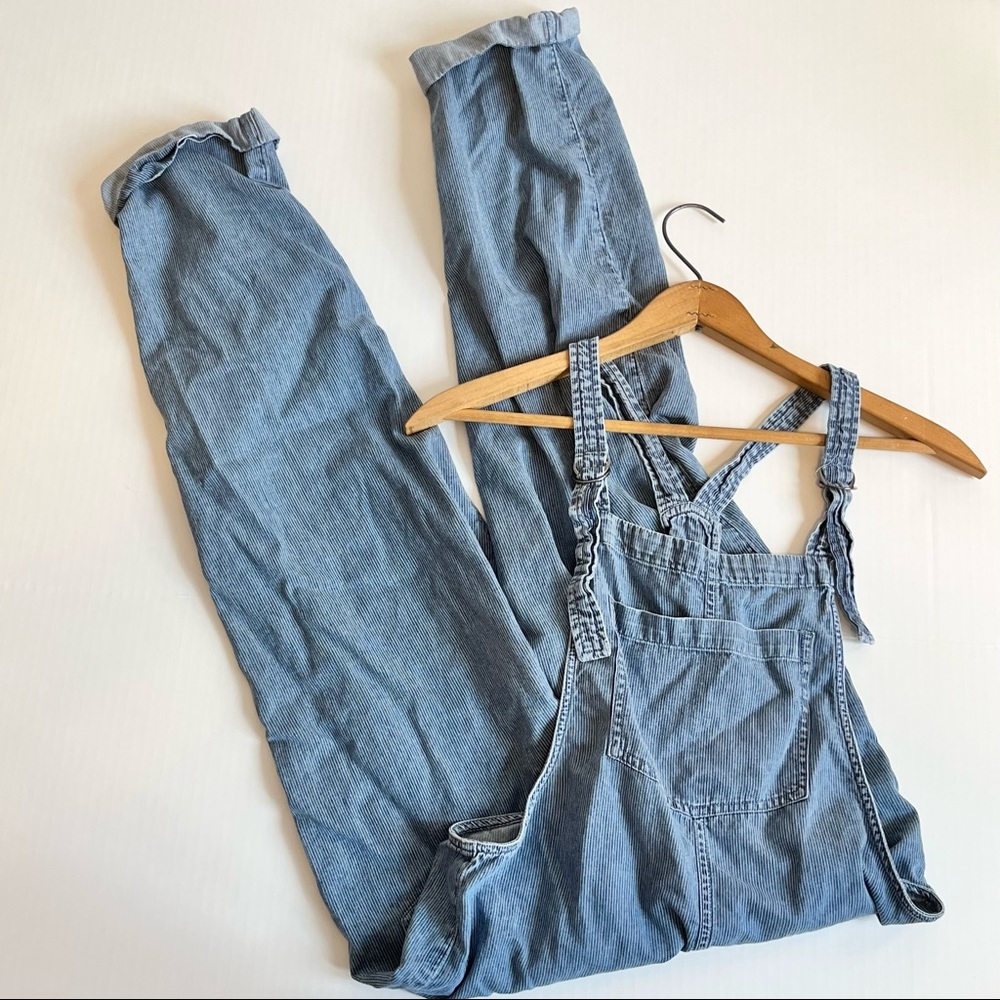 Womens Aerie Striped Overalls Jumpsuit Size XS